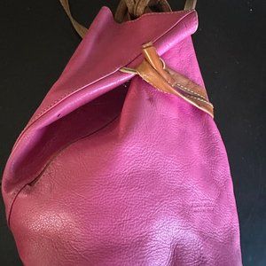 Genuine leather backpack